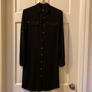 Calvin Klein Black Shirt Dress, 2